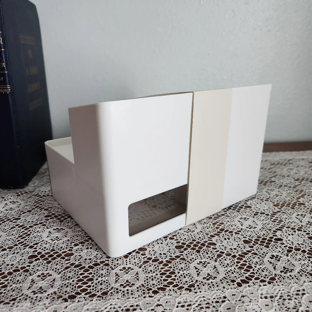 Cream and White Home Storage Organizer NWT